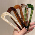 U-shaped hairpin for women, high-end chinese ancient style, new chinoiserie, hairpin, headdress, casual modern daily fixed hairpin