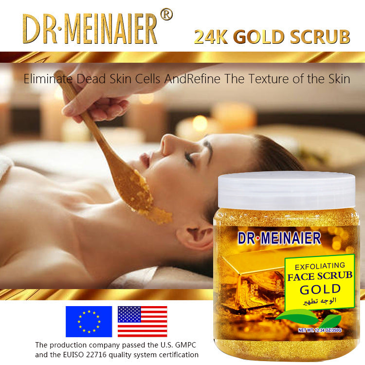 exclusive 24k gold scrub collagen hydrating moisturizing firming gold mask smear mask export