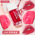 Kiss beauty watery translucent lip oil for women plump lips moisturizing lip gloss pearlescent shimmer mirror lip glaze