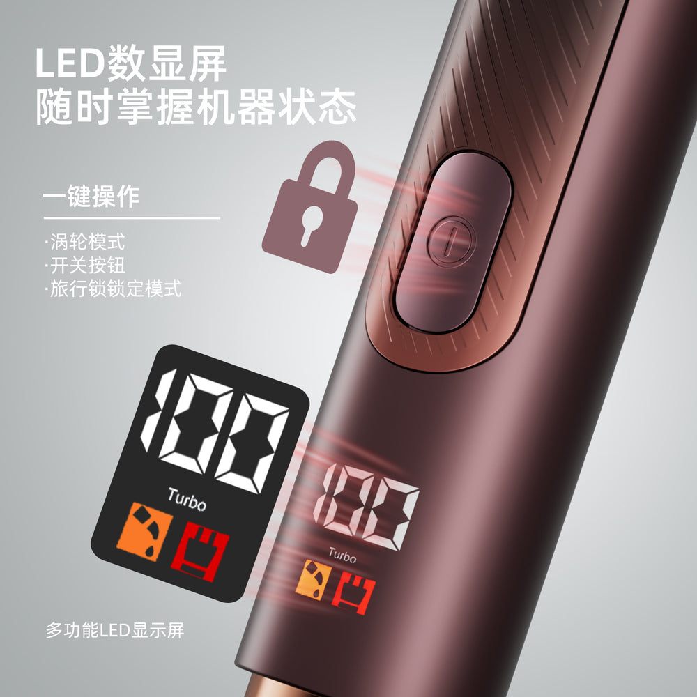 Retractable pole men's body hair electric trimmer waterproof rechargeable shaver led digital display back shaver