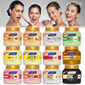 24k gold scrub brightening moisturizing cleansing papaya scrub turmeric exfoliating chicken skin foreign trade 500g