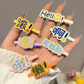 Letter hairpin 7-piece set