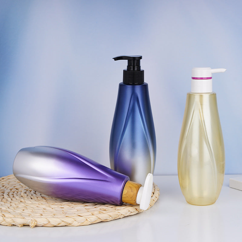 400ml long-neck pet plastic lotion pump bottle - empty refillable container for shampoo, body wash, and other liquid products