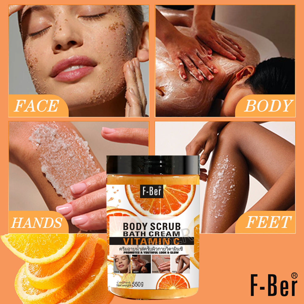 turmeric scrub deep cleansing exfoliating brightening body scrub bubble bath salt 550g