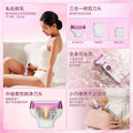 Multifunctional shaver with type-c charging base - 3-in-1 women's electric epilator for underarm, leg, and intimate area hair removal