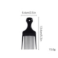 oil head styling comb, plastic fist comb, black hair salon beauty comb, printed logo