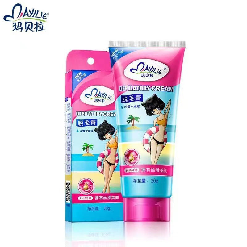 Málaga hair removal cream - suitable for underarms, legs, and full body. gentle and non-irritating hair removal kit for men and women