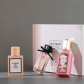 Hua yue qi meng women's orange perfume gift set - student gift three-piece set - fresh, long-lasting eau de toilette set - wholesale