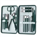 Stainless steel nail clippers, nail nippers, and nail tools - 18-piece set - home manicure kit - professional nail care