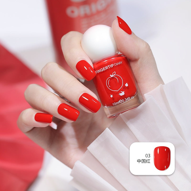 Nail polish summer colorful new color water-based nail polish nude nail polish whitening no-bake peelable nail art