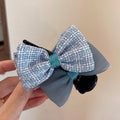 Hair claw clip bun maker - 2024 new bow hair clip - princess style, niche, french, and trendy ins hair claw