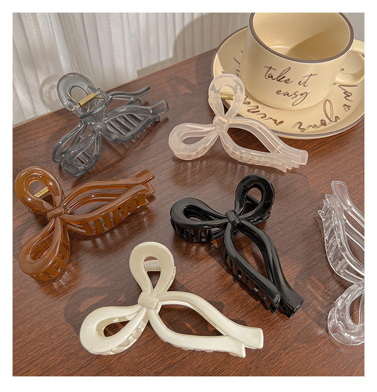 Classy bows clip women's autumnew arrival hair clip large shark clip elegant hair accessories