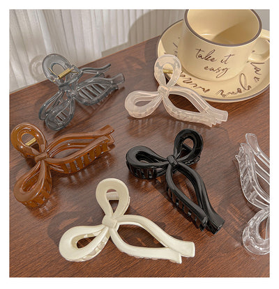 Classy bows clip women's autumnew arrival hair clip large shark clip elegant hair accessories