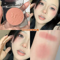 Makeup biya biya clear and slightly tipsy embossed blush for women matte super nature nude makeup contouring low saturation rouge