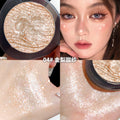 Xixi yuechi dark highlight powder palette potato puree texture pearlescent diamond fine shimmer brightening silkworm single color eyeshadow