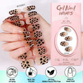 Zhengxiang european and american leopard print gel manicure stickers waterproof cross-border french semi-cured nail stickers uv gel nail