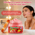 strawberry scrub 650g - 7-day brightening body & face exfoliator for all-over cleansing and improving keratosis pilaris (chicken skin)