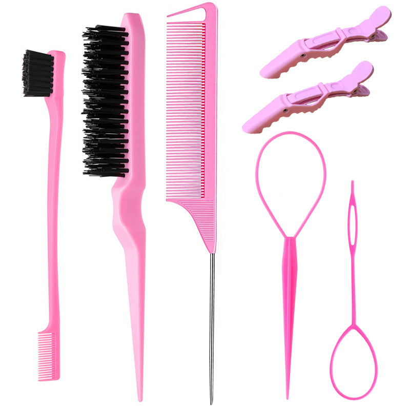Friendly manufacturer highlights comb tip tail comb hairdressing comb hair salon hair dyeing comb steel needle hair tail comb