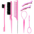 Friendly manufacturer highlights comb tip tail comb hairdressing comb hair salon hair dyeing comb steel needle hair tail comb