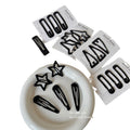 Glossy star hair clip for girls 2024new arrival side clip bangs clip broken hair storage clip casualbb clip hair accessories