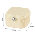 Dopamine jewelry storage makeup mirror plastic home multifunctional dustproof jewelry box desktop mirror