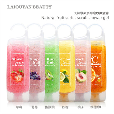 scrub shower gel brightening moisturizing exfoliating fruit fragrance scrub shower gel body wash