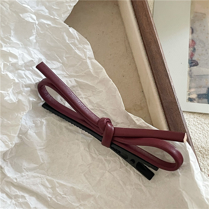Korean dongdaemun new blue floral hair clip - side bangs duckbill clip - sweet & girly hair accessory
