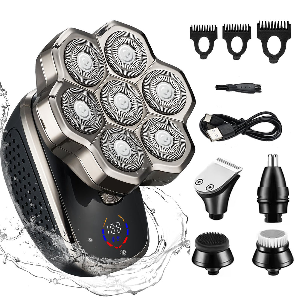 New 9d electric shaver for men - digital display, waterproof, bald head trimmer, magnetic blade, beard razor - perfect for export