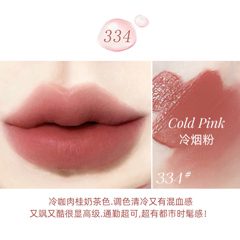 Makeup novo light nude water mist lip glaze watery matte waterproof not easy to stick cup pure desire no makeup whitening lipstick