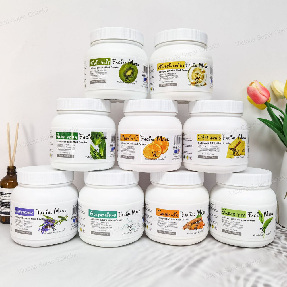 rose soft mask powder moisturizing and hydrating bottled facial mask powder factory processing export wholesale 500g