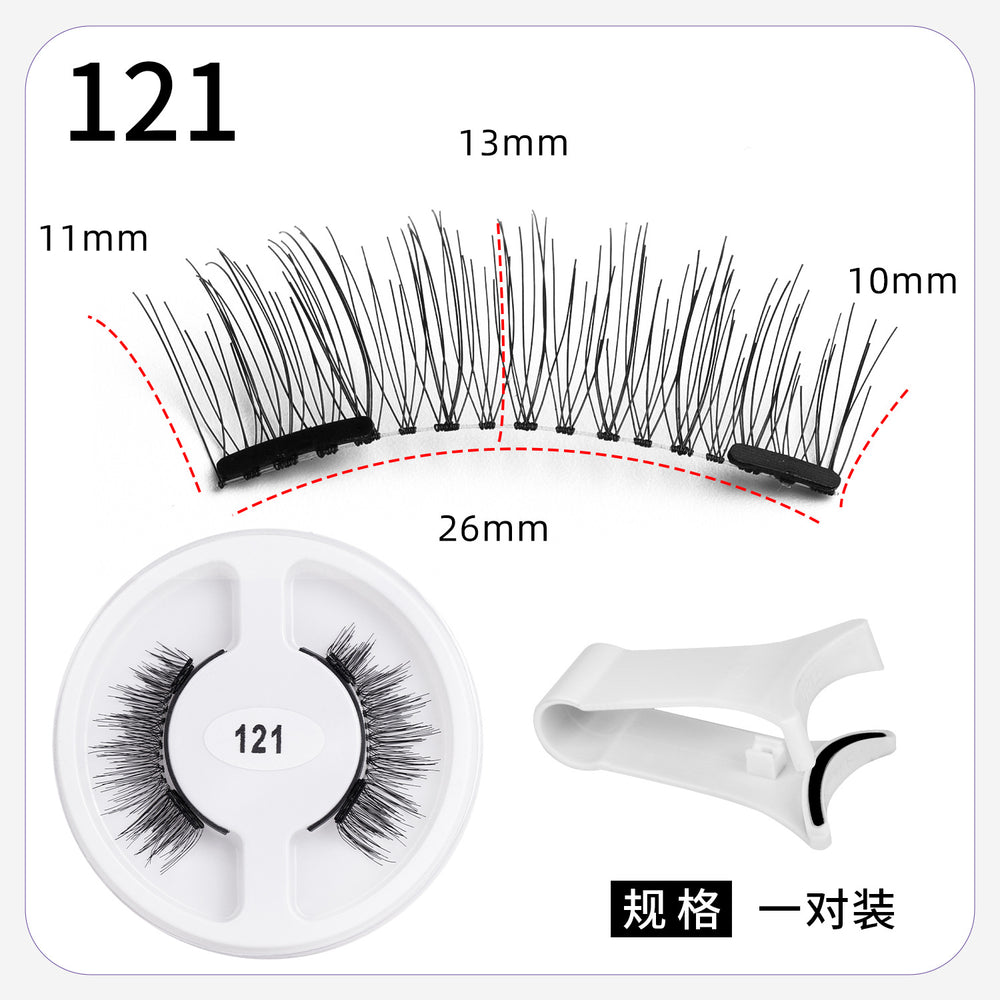 magnetic false eyelashes european and american magnetic eyelash set magneticeyelash qingdao factory smoky makeup