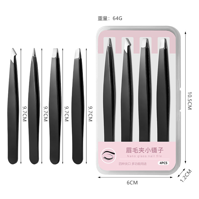 Hair plucking pliers handy gadget eyebrow trimming tool beard flat mouth tweezers eyebrow clip leg hair plucking men's tweezers suit