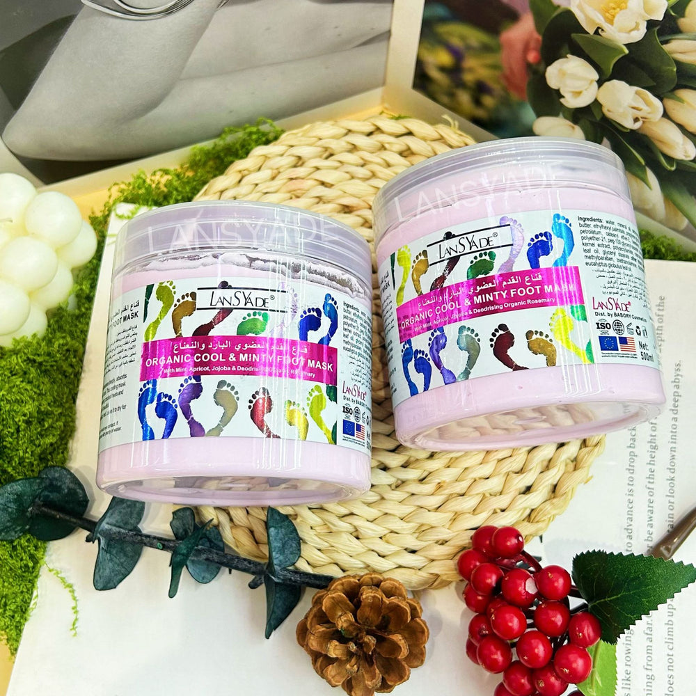 foreign trade refreshing mint organic foot massage cream nourishing and moisturizing foot mask 500ml wholesale
