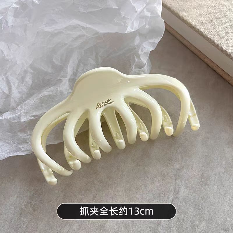 Frenchretrocut out clip large imitation acetic acid hair clip fashion back head hair shark clip hairpin headwear