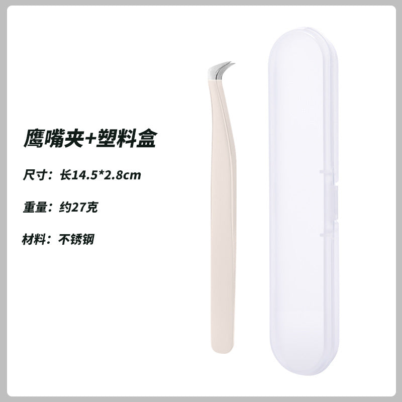 Eyelash extension tweezers set - professional lash artist tools: dolphin, golden feather, and flower tweezers - wholesale