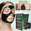 menair (english version) black bamboo charcoal blackhead remover peel-off mask peel-off mineral mud nose mask 60ml