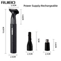 3-in-1 nose hair trimmer, electric shaver, eyebrow razor usb rechargeable men's grooming kit - detachable design