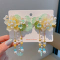Ancient style hair accessories kidshan dynasty headwear girl ribbon hairpin chinese style costume little girl tassel step shake hairpin