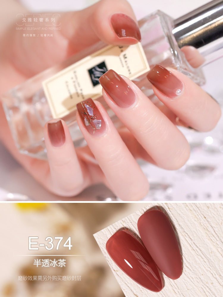 2023 new goya jelly gel polish - luxury icy sheer nail gel, nude & pink nail art gel polish
