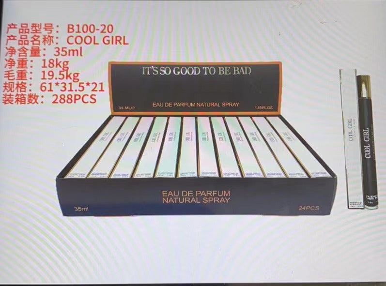 Arabian & vietnamese perfume cross-border hot seller: women's q-version perfume sample - brand name, long-lasting, 35ml sample size - wholesale available