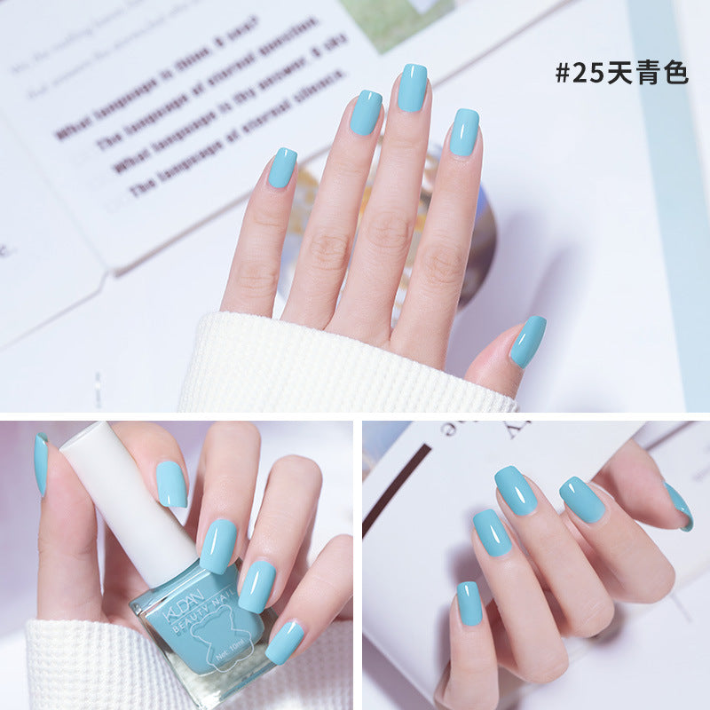 Ice-through nail polish, no-bake cool dan, new arrival, long-lasting, quick-drying jelly, transparent nude, oily, non-tearable nail polish
