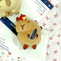 Red book same style ~ capibala cute cartoon plush capybara half grab the back of the head shark clip grab clip hair accessories for women