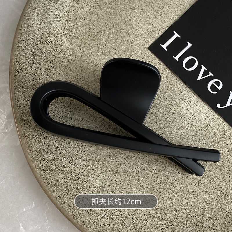 2024 new arrival: elegant design - vintage acrylic hair clip for women, high-end style, back of head updo claw clip, shark clip
