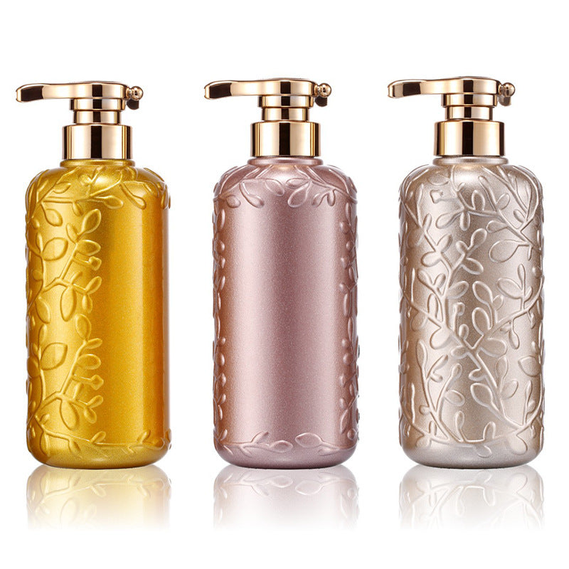Pet premium patterned shampoo bottle, new cosmetic 500ml dispensing bottle for shampoo, conditioner, and body wash
