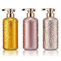 Pet premium patterned shampoo bottle, new cosmetic 500ml dispensing bottle for shampoo, conditioner, and body wash