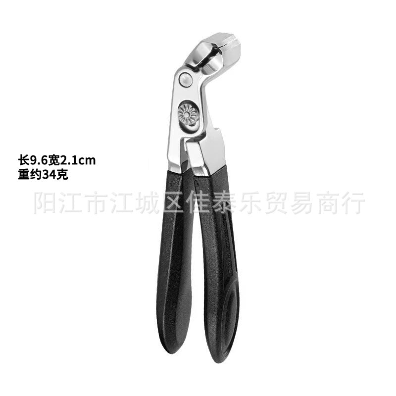 Ready-to-ship, modern curved-head nail clippers. stainless steel, long-handled nail scissors with a wide opening and comfortable grip for manicures and pedicures
