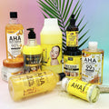 foreign trade aha fruit acid skin care series original liquid bath salt scrub sugar body lotion aha essence wholesale