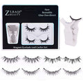 Tk bestseller magnetic eyelashes, 2 pairs mixed set. five-magnet thin band, weightless magnetic eyelash set, one-piece style
