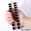 Zhengxiang halloween gel nail art stickers waterproof cross-border uv semi-cured nail stickers customized nail symphony
