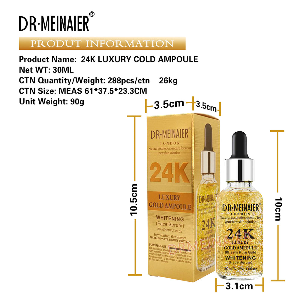24k gold concentrated serum - firming, brightening, moisturizing, and hydrating essence - wholesale for export and cross-border e-commerce